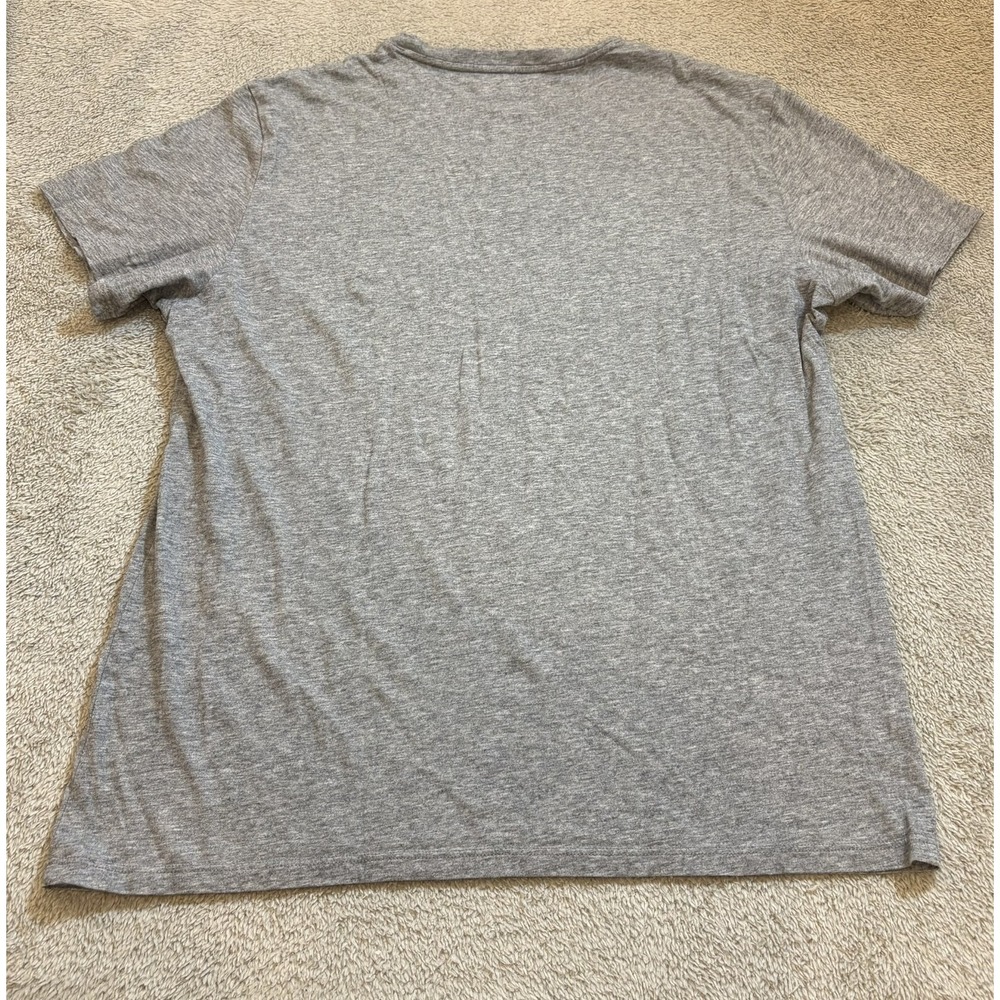 Bombas Womens Medium V-Neck T-Shirt Heather Grey Peruvian Pima Cotton Tee Summer - Picture 7 of 7